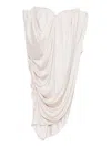 Giuseppe Di Morabito Ruched Draped Top In Neutral
