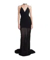 Giuseppe Di Morabito Ruched Maxi Dress In Black