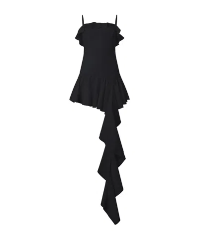 Giuseppe Di Morabito Ruffled Asymmetric Dress In Black