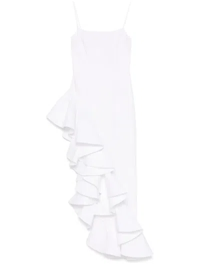 Giuseppe Di Morabito Ruffled Maxi Dress In White