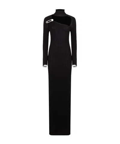Giuseppe Di Morabito Knitted Long Dress In Black