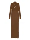 Giuseppe Di Morabito Geripptes Kleid Mit Sicherheitsnadel In Brown