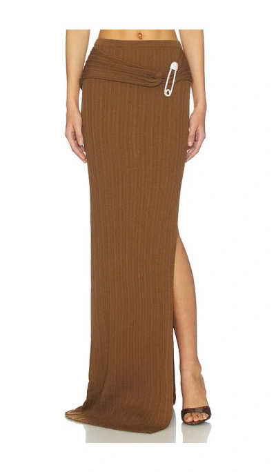 Giuseppe Di Morabito Safety Pin Skirt In Brown