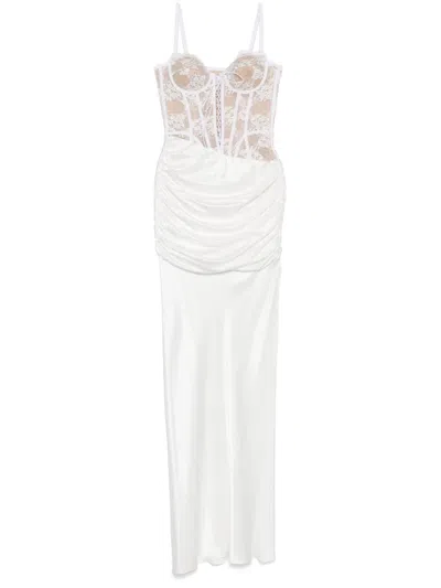 Giuseppe Di Morabito Satin Gown In 白色