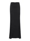 Giuseppe Di Morabito Stretch Viscose Long Skirt In Negro