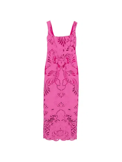 Giuseppe Di Morabito Scalloped Cut-out Maxi Dress In Pink