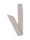 Giuseppe Di Morabito Embellished Scarf With Pointed Ends And Rhinestone Detailing In Gray