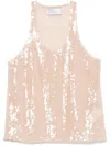 Giuseppe Di Morabito Scoop Neck Tank Top In Neutral
