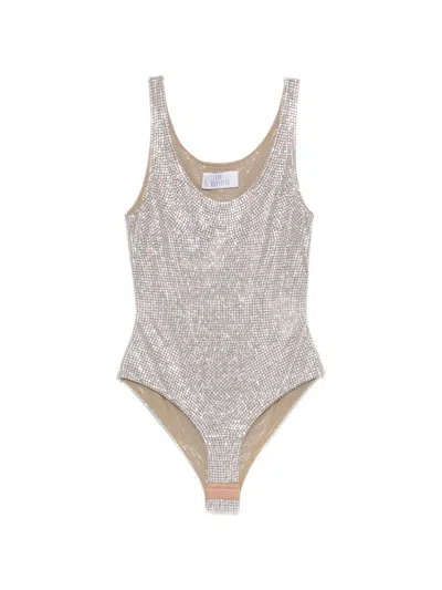 Giuseppe Di Morabito Scoop-neck Bodysuit In Brown