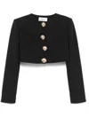 Giuseppe Di Morabito Sea-shell Detail Cropped Jacket In Black