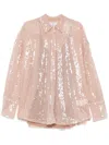 Giuseppe Di Morabito Sequin-embellished Shirt In Neutrals