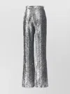 Giuseppe Di Morabito Sequin Embellished Wide Leg Trousers In Silver