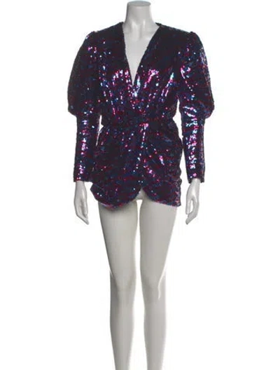 Pre-owned Giuseppe Di Morabito Sequin Mini Dress In Blue