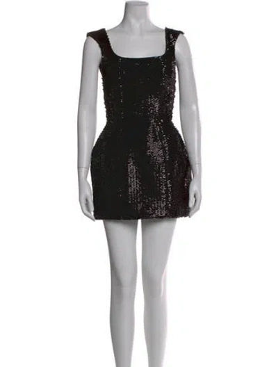 Pre-owned Giuseppe Di Morabito Sequin Mini Dress W/ Tags In Black