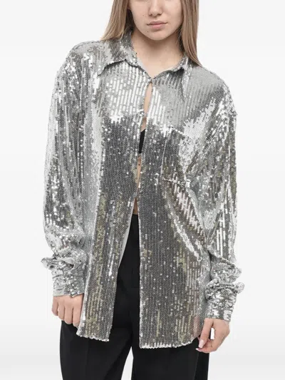 Giuseppe Di Morabito Sequin-embellished Shirt In Multi