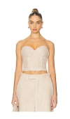 Giuseppe Di Morabito Sherpa Bustier In Beige
