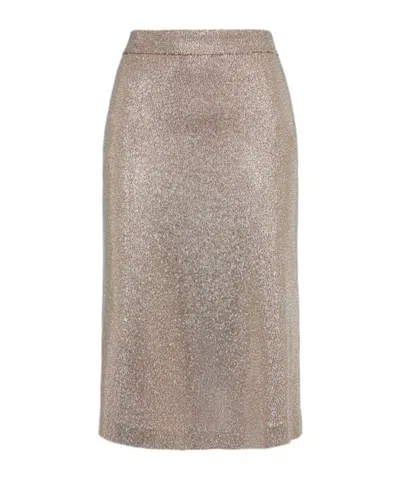 Giuseppe Di Morabito Shimmer Mini Skirt In Gray