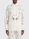 Giuseppe Di Morabito Broderie Anglaise Oversize Shirt In White