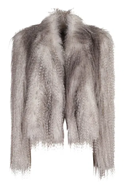GIUSEPPE DI MORABITO GIUSEPPE DI MORABITO SHORT FAUX FUR JACKET