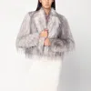 Giuseppe Di Morabito Faux Fur Short Coat In Gray