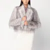 Giuseppe Di Morabito Faux Fur Short Coat In Gray