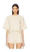 Giuseppe Di Morabito Short Sleeve Top In Cream