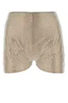 Giuseppe Di Morabito Silver Embellished Mesh Shorts In Printed