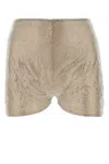 Giuseppe Di Morabito Silver Embellished Mesh Shorts In Printed