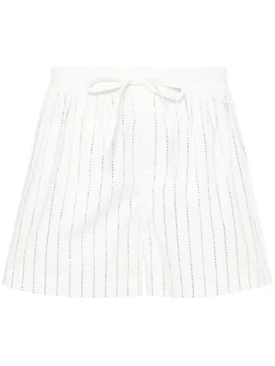 Giuseppe Di Morabito Rhinestone-embellished Shorts In White