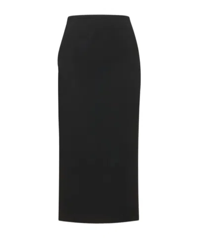 Giuseppe Di Morabito Side-slit Midi Skirt In Black