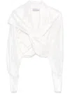 Giuseppe Di Morabito Silk Blouse In White