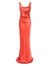 Giuseppe Di Morabito Silk Maxi Dress In Red