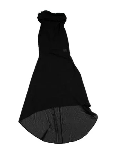 Pre-owned Giuseppe Di Morabito Silk Long Dress W/ Tags In Black