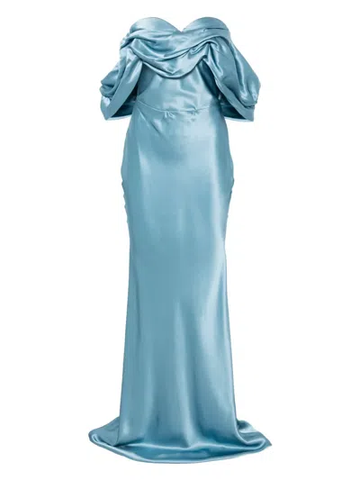 Giuseppe Di Morabito Silk Maxi Dress In Multicolor