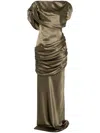 Giuseppe Di Morabito Silk Maxi Dress In Green