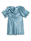 Giuseppe Di Morabito Silk Mini Dress In Blue