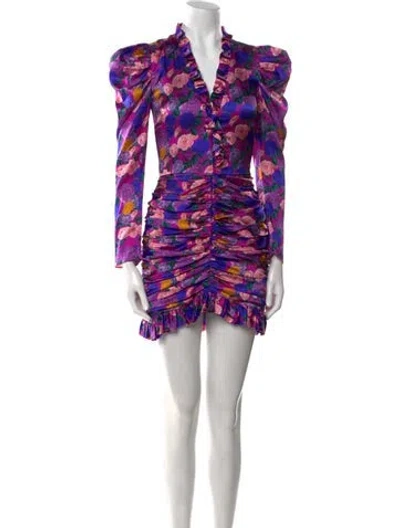 Pre-owned Giuseppe Di Morabito Silk Mini Dress In Blue