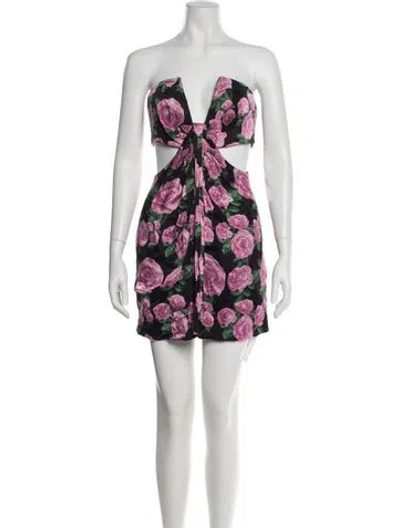 Pre-owned Giuseppe Di Morabito Silk Mini Dress In Multi