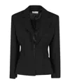 Giuseppe Di Morabito Double Twisted Canvas Blazer In Black