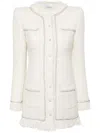 Giuseppe Di Morabito Single-breasted Tweed Jacket In White