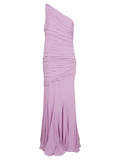 Giuseppe Di Morabito Single-shoulder Sleeveless Dress In Light Lilac