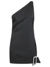 Giuseppe Di Morabito One-shoulder Mini Dress With Rhin In Black