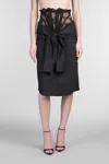Giuseppe Di Morabito Skirt In Black Cotton In Black