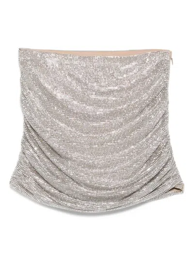 Giuseppe Di Morabito Skirt With Micro Rhinestones In Multi