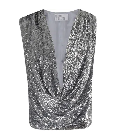 Giuseppe Di Morabito Sleeveless Top In Silver