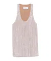 Giuseppe Di Morabito Textured Viscose Tank Top