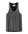 Giuseppe Di Morabito Strass-embellished Sleeveless Top With Round Neckline In Black