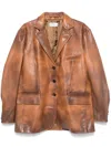 Giuseppe Di Morabito Spray-paint Effect Blazer In Brown