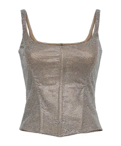 Giuseppe Di Morabito Square Neck Suspenders In Gray