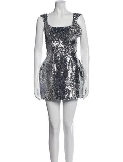 Pre-owned Giuseppe Di Morabito Square Neckline Mini Dress W/ Tags In Multicolor